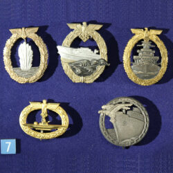 07 Set of German Navy Service Badge, 1940s