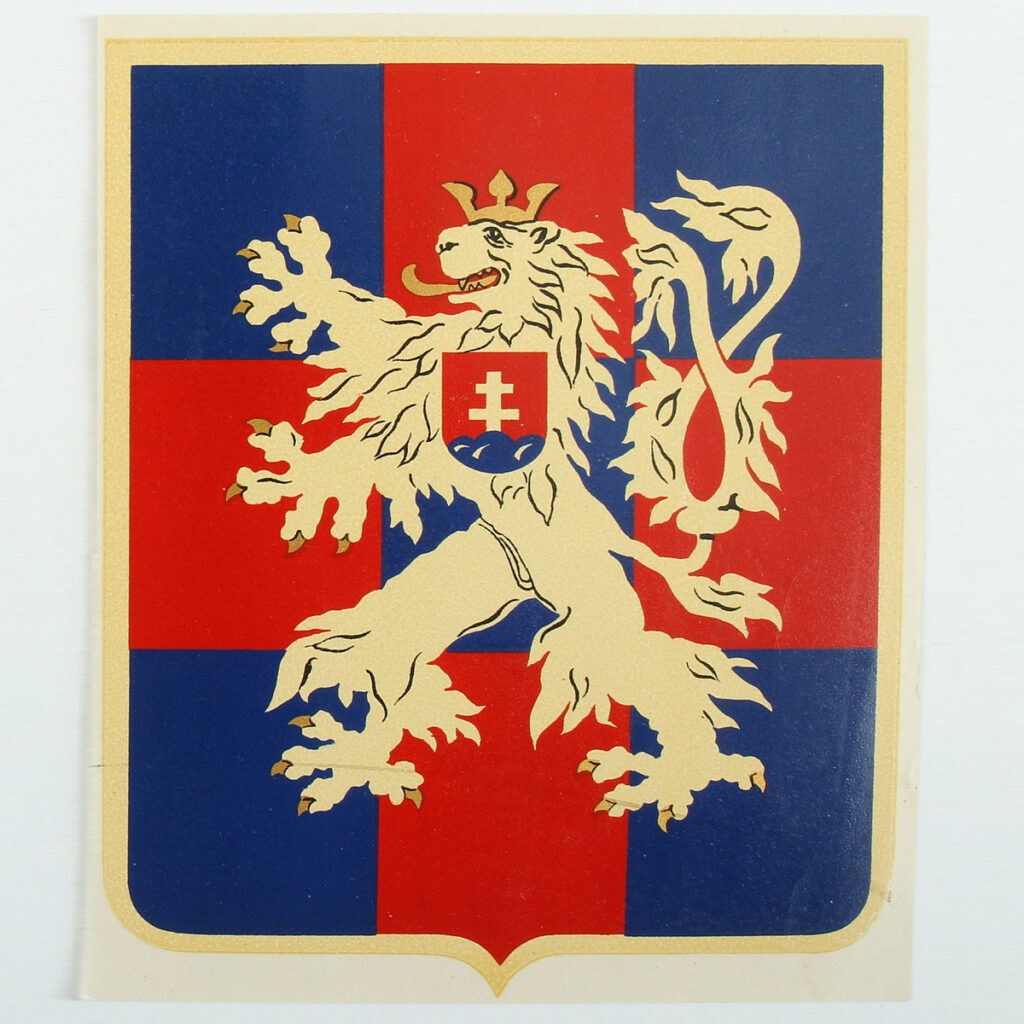 08 Obtisk znaku Československé brigády používané na technice, 1943