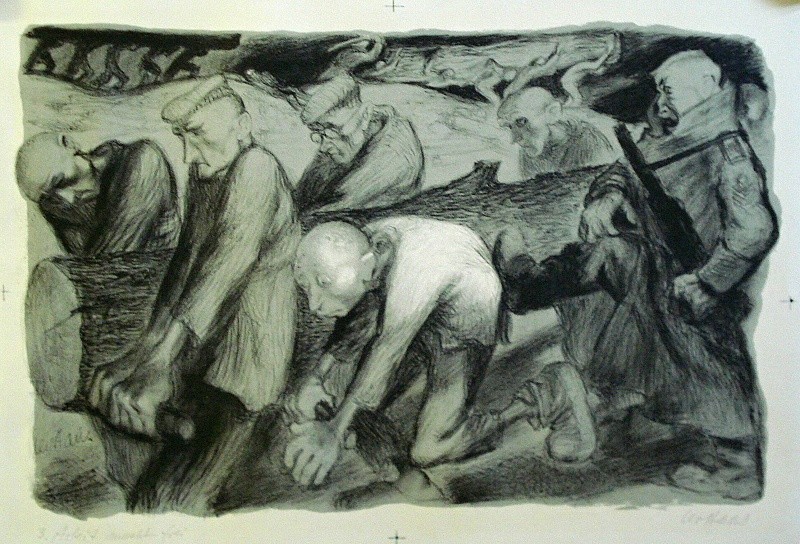 Haas Leo: Arbeit macht frei; kolem 1945