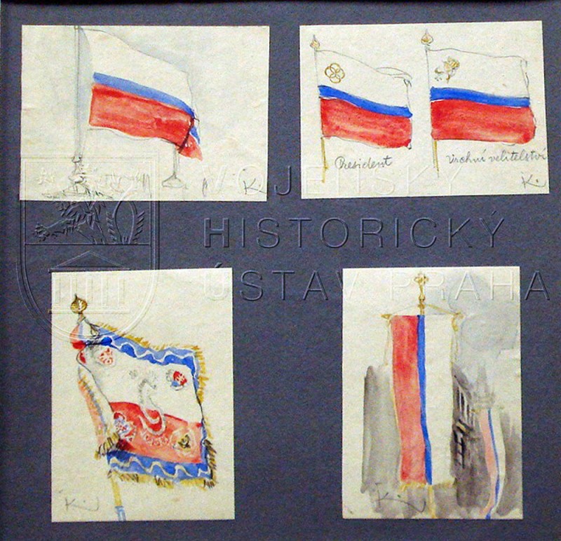 Kupka František: návrhy československé státní symboliky; 1919