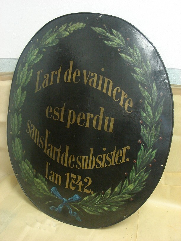 Vývěsní štít francouzské vojenské pekárny; 1742