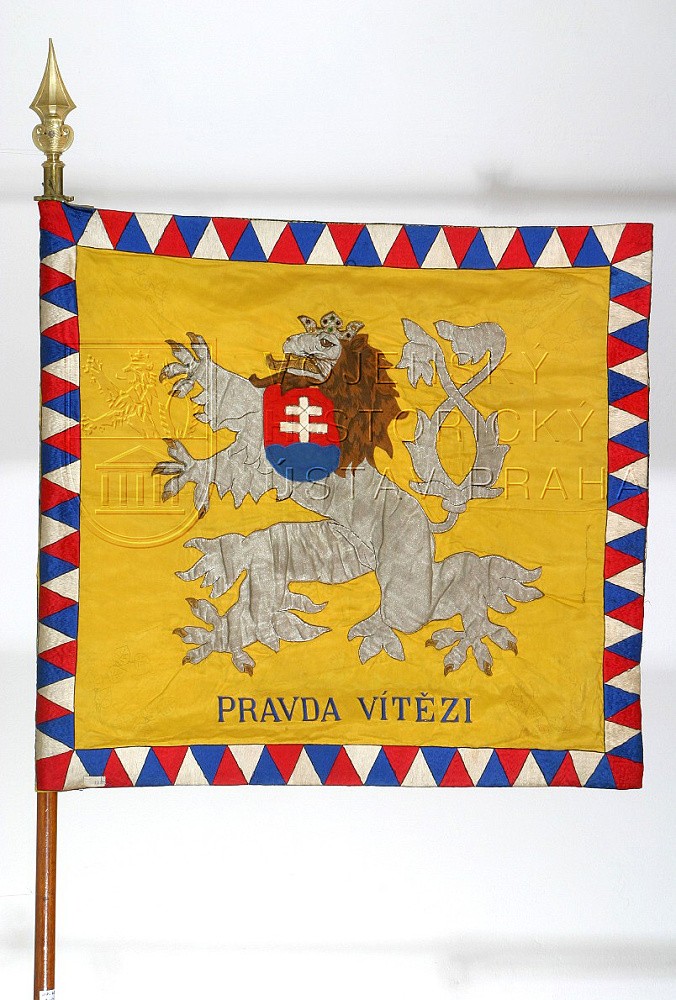 Prapor 1. československého pěšího pluku čs. divize ve Francii
