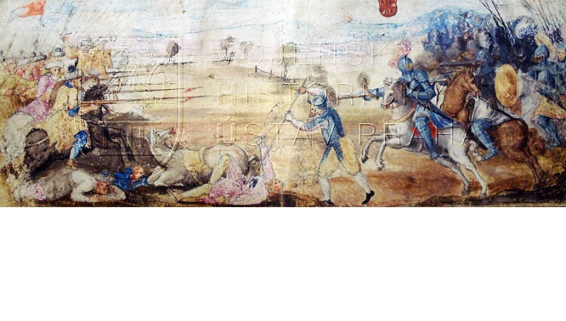 Autor neznámý: Bitevní scéna z bojů s Turky; po roce 1600