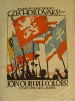 Preissig Vojtěch: propagační plakát pro čs. armádu ve Francii; 1918