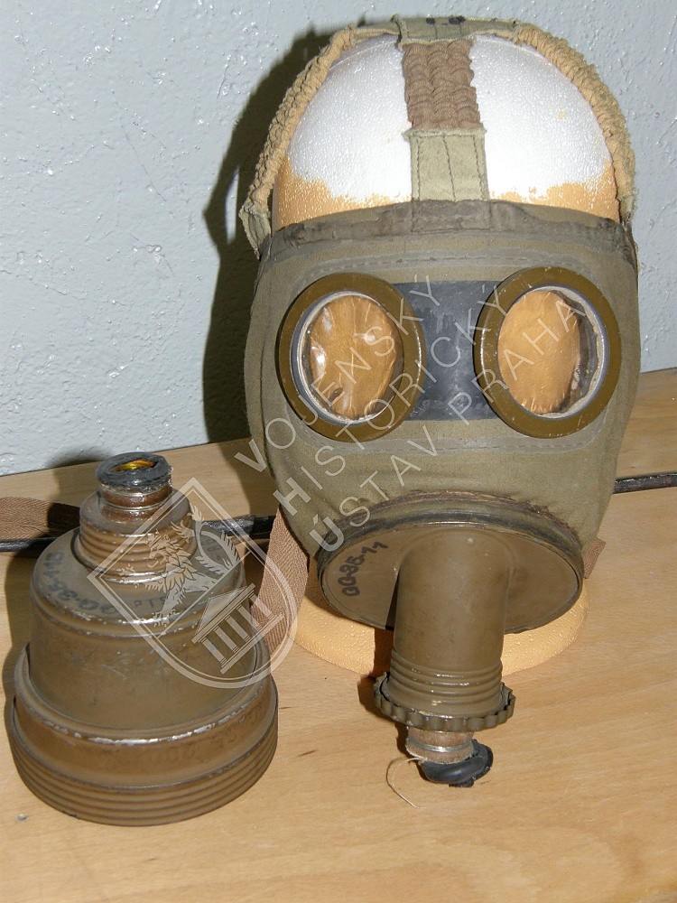 Francouzská vojenská ochranná maska ANP T31 (Appareil Normal de Protection Type 1931)