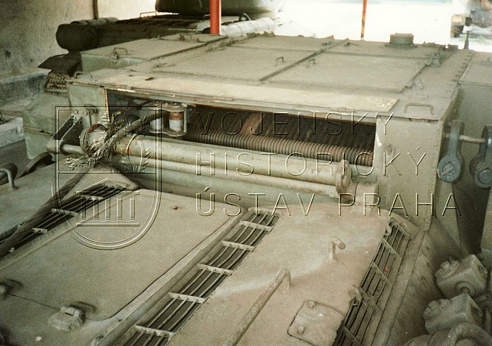 Vyprošťovací tank VT-34 (detail navijáku)