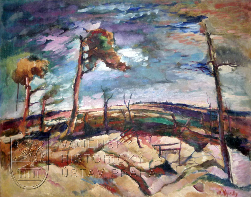 Otakar Nejedlý, Tahure, Francie, 1919