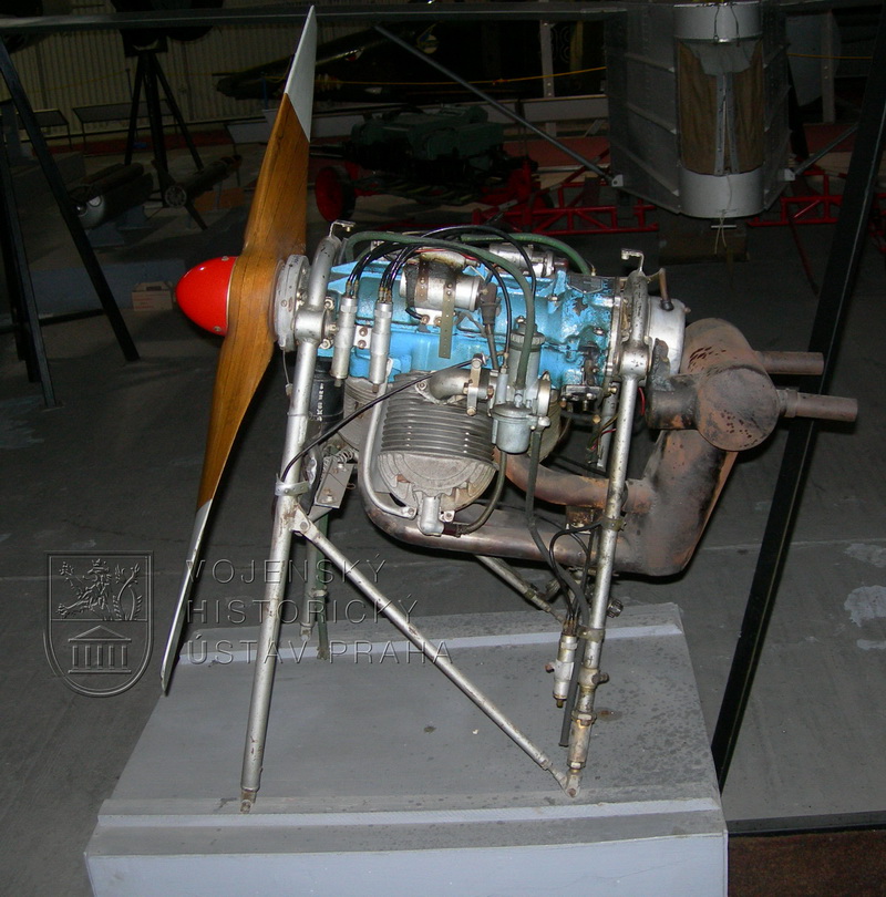 Letecký motor Jawa M-150, výr. č. 0054