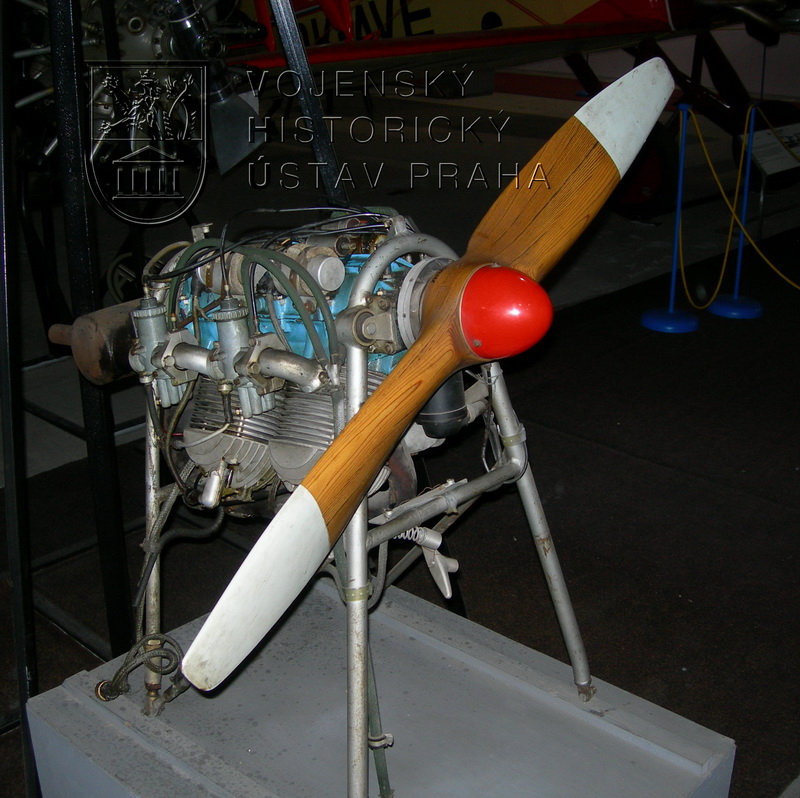 Letecký motor Jawa M-150, výr. č. 0054