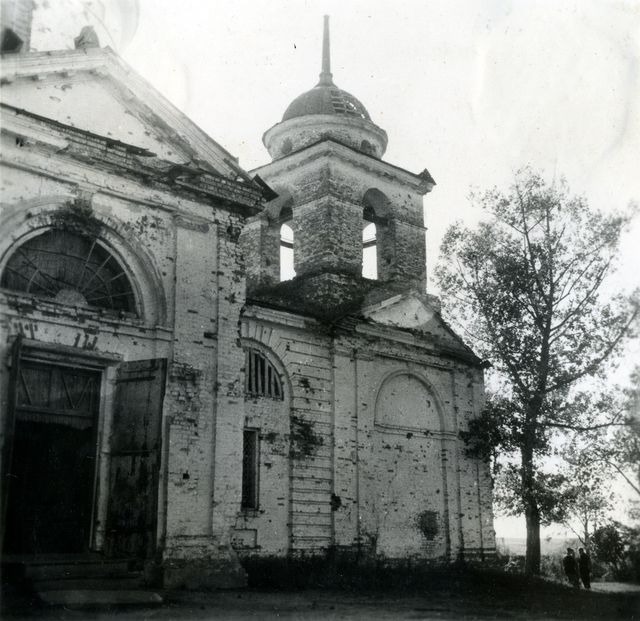 Snímek kostelní věže od severovýchodu. Foto VÚA-VHA.