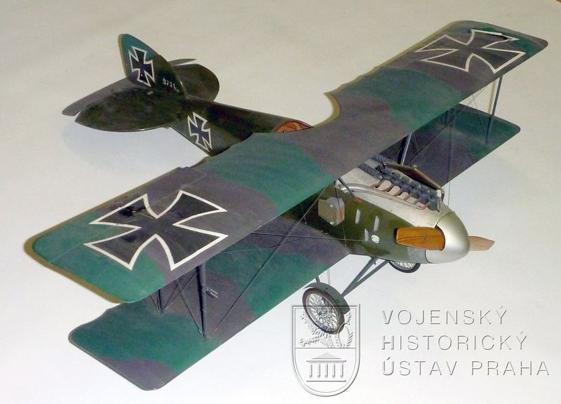 Model německého letounu ALBATROS D II