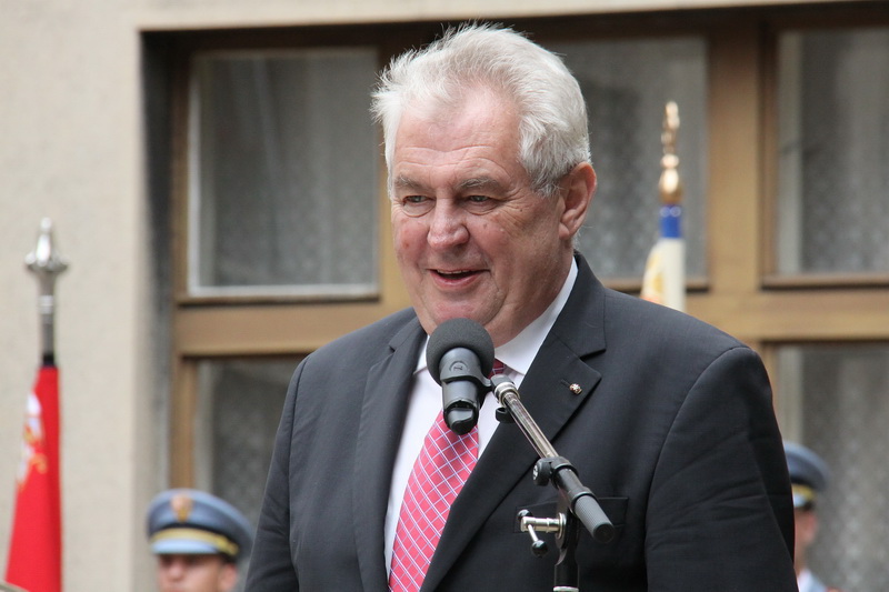 Prezident Miloš Zeman při svém projevu