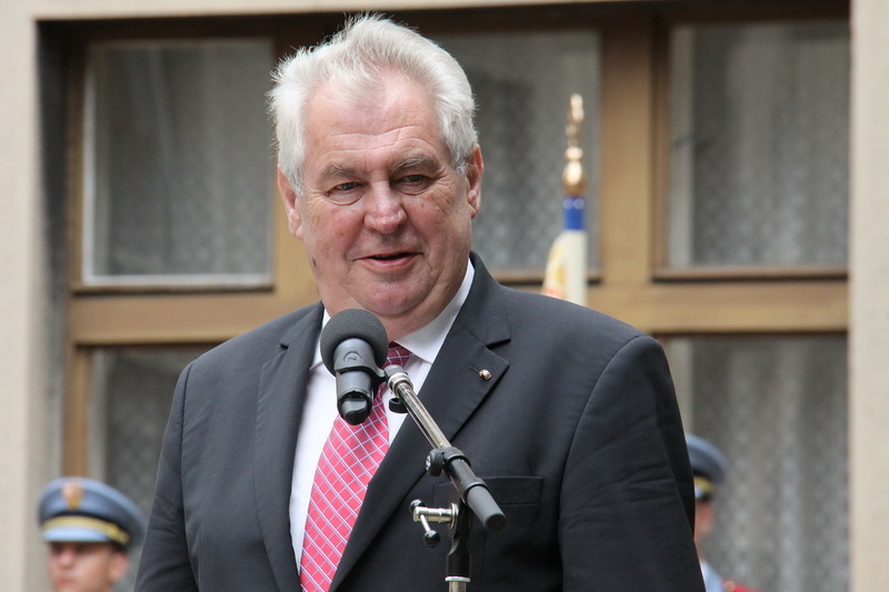 Prezident Miloš Zeman při svém projevu