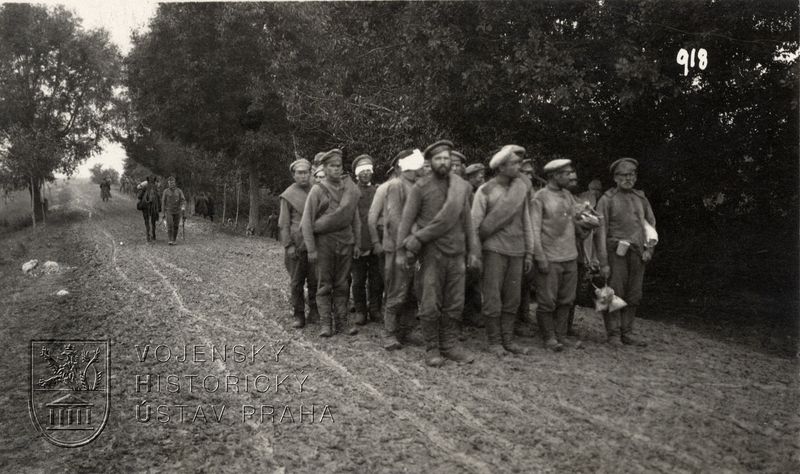 Ruští vojáci zajatí rakousko-uherskou armádou v Haliči