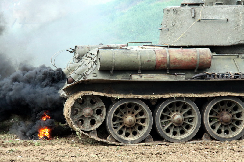 Ukázka Karpatsko-dukelské operace, tank T-34