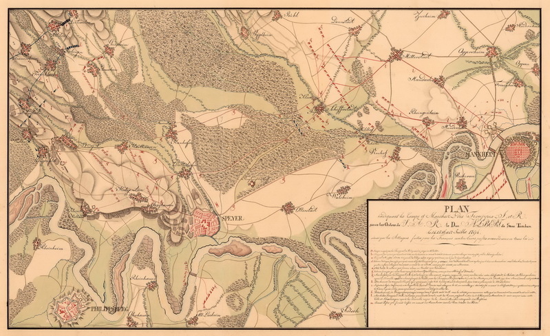 Ukázka mapových příloh ze svazku věnovaného tažení roku 1794.