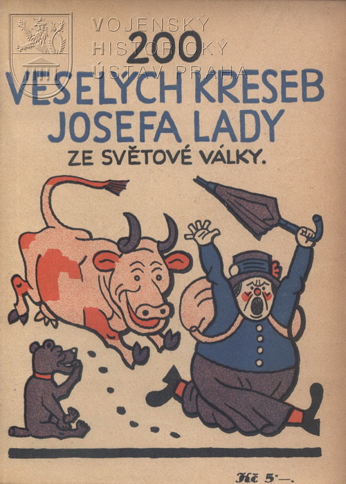 LADA, Josef. Válka v kostce: 200 karikatur