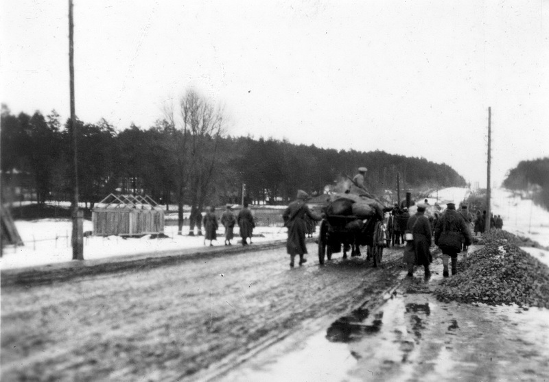 Ústup Československého sboru z Ukrajiny v únoru 1918. Foto sbírka VHÚ.