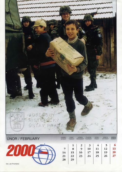 Kalendář „Mírové operace Armády České republiky 2000“