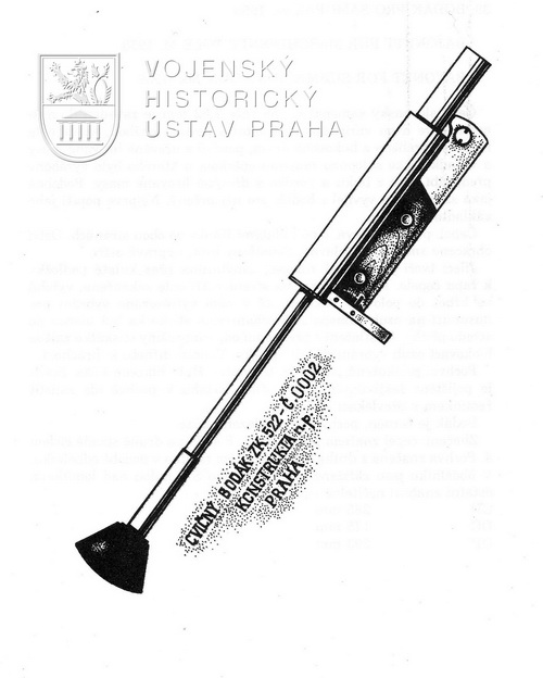 Prototyp československého cvičného bodáku ZK-522 (1952)