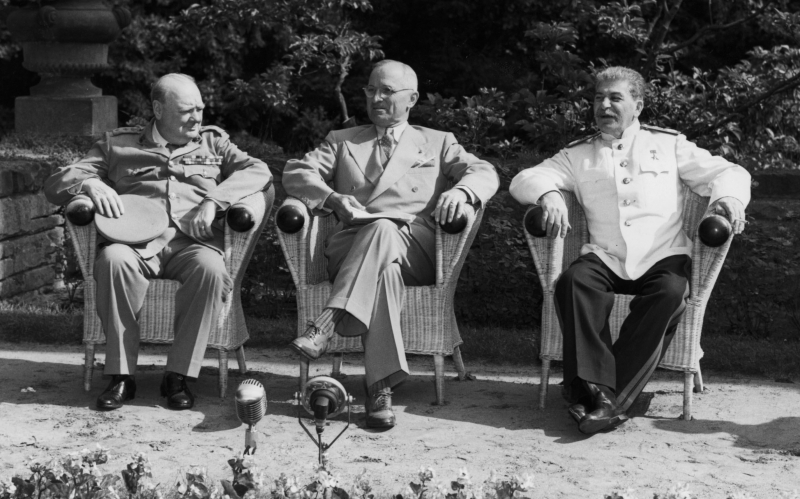 Churchill, Truman a Stalin v Postupimi