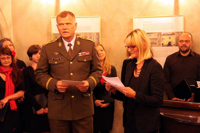 Náčelník GŠ AČR generálporučík Josef Bečvář při úvodním projevu