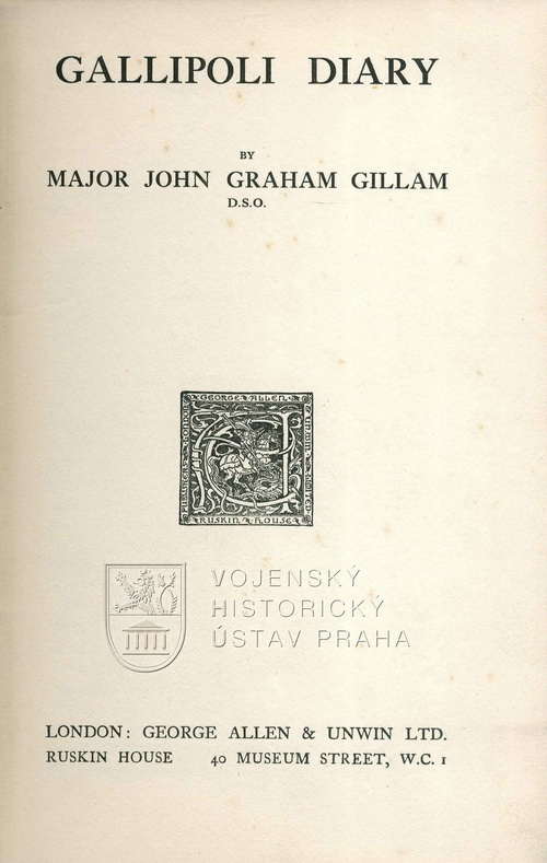 GILLAM, Graham. Gallipoli Diary