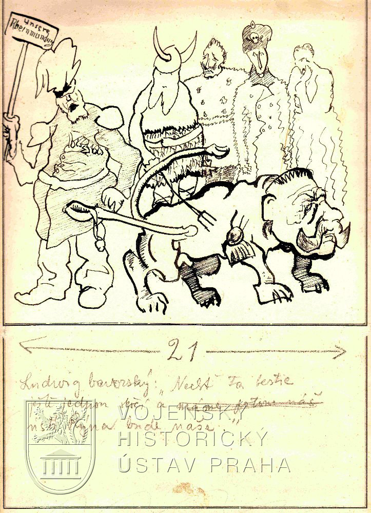 Emil Filla, Ludvík Bavorský, Holandsko, 1918.