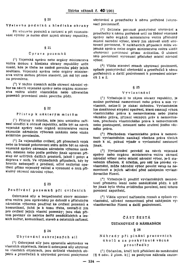 Zákon č. 40/1961 Sb. o obraně Československé socialistické republiky