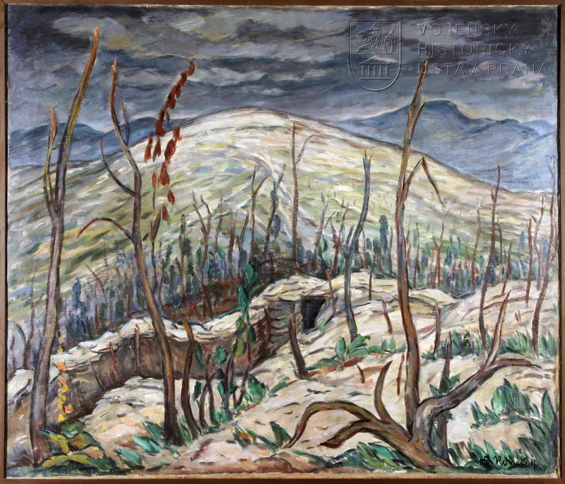 Oldřich Koníček, Monte Val Bella, Itálie, 1919