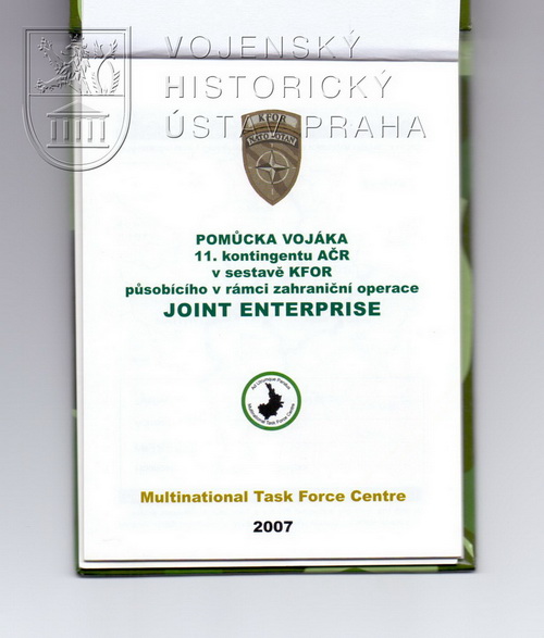 Pomůcka vojáka, operace KFOR, 2007–2008