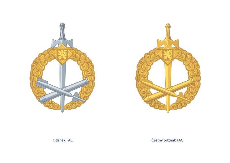 Odznak pro předsunuté letecké návodčí (FAC). 