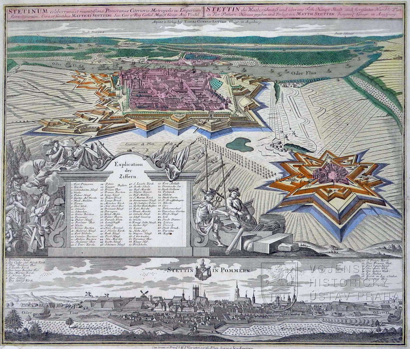 Matthäus Seutter - Tobias Conrad Lotter, Mapa Těšína, kolem 1750