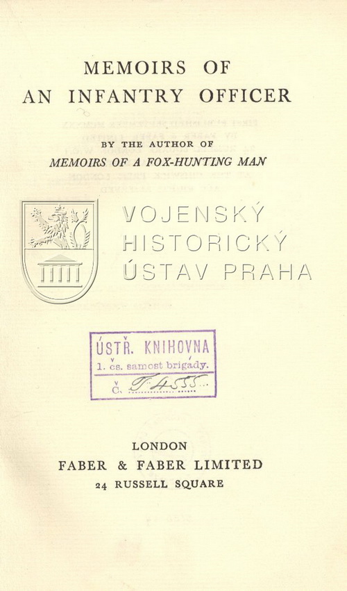 SASSOON, Siegfried. Memoirs of an infantry officer.