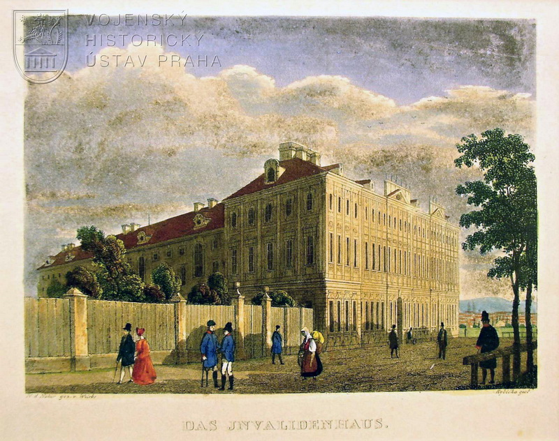 Josef Rybička, Invalidovna v Praze, kolem 1850