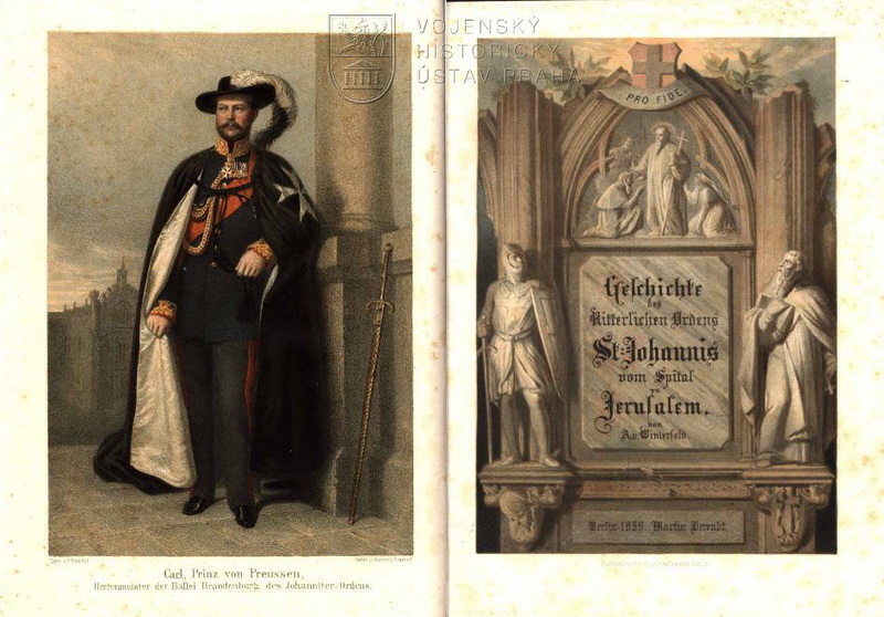 WINTERFELD, Adolf von. Geschichte des Ritterlichen Ordens St. Johannis von Spital zu Jerusalem