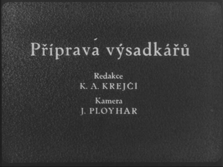 Příprava výsadkářů (Armádní zpravodaj č. 1/1954)