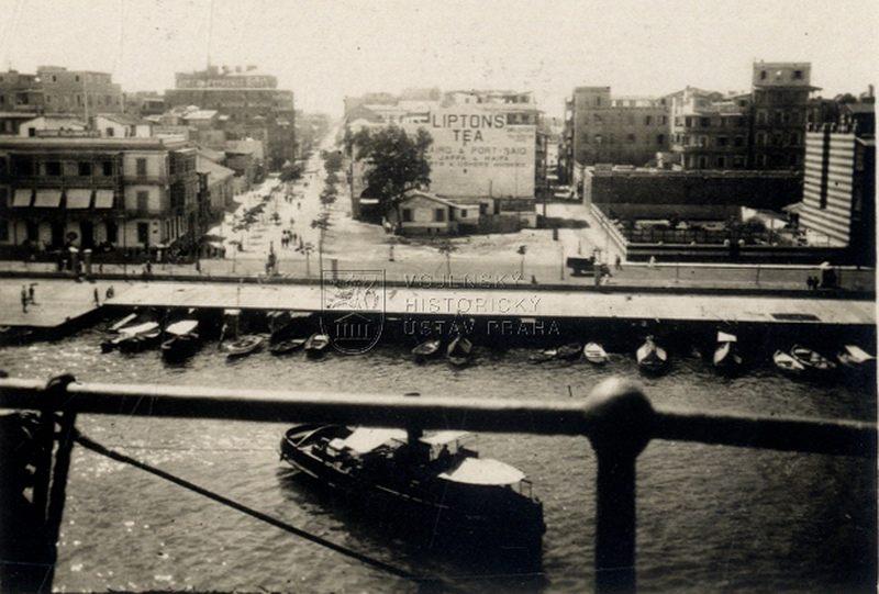 Pohled na Port Saíd, rok 1920