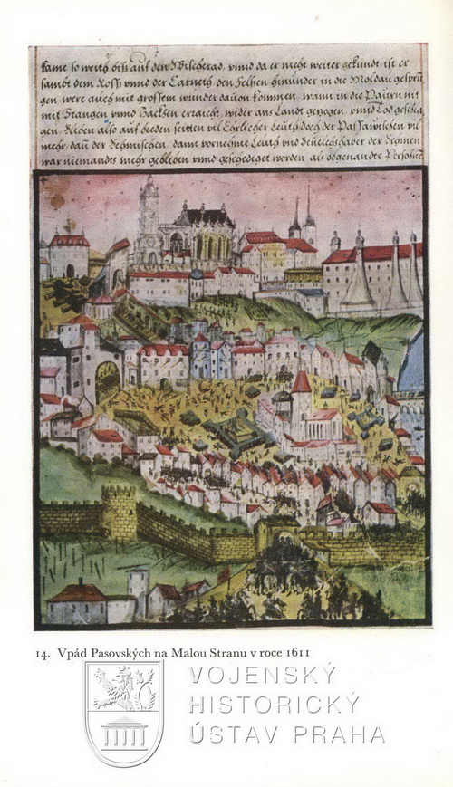 Obrázek vpádu Pasovských do Prahy 15. února 1611.