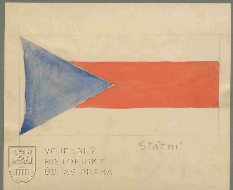 Jaroslav Jareš, Návrhy státní vlajky Československé republiky a prezidentské vlajky, 1919.