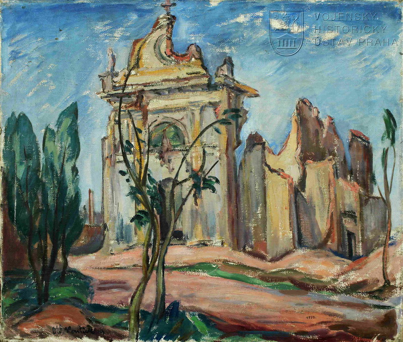 Oldřich Koníček, Kostel v Passarelo de la Piave, 1919