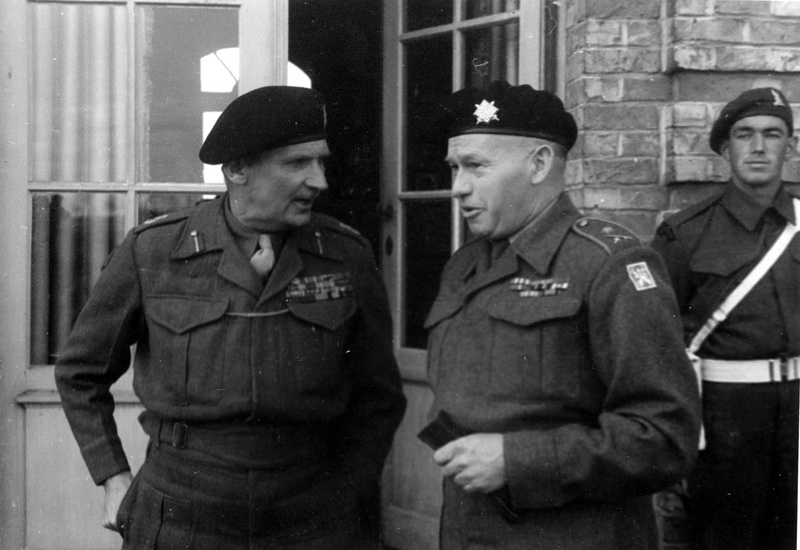 Generál Liška a maršál Montgomery 18. března 1945