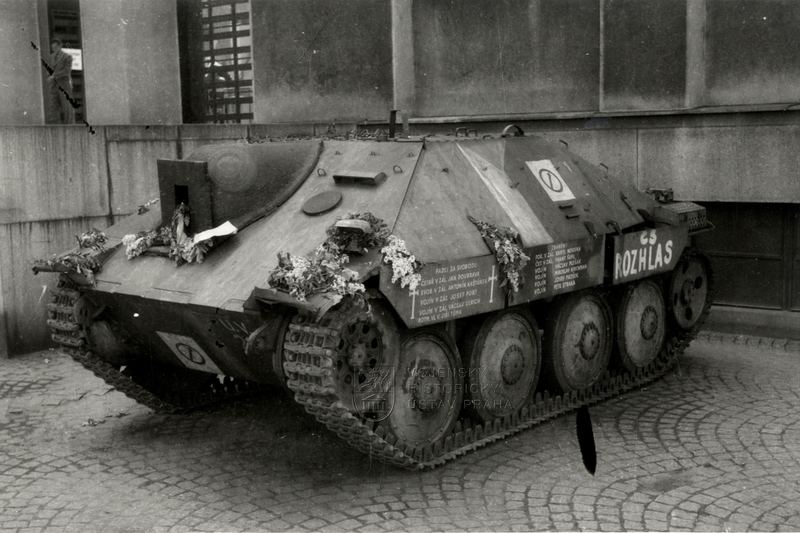 Stíhač tanků Hetzer z Pražského povstání