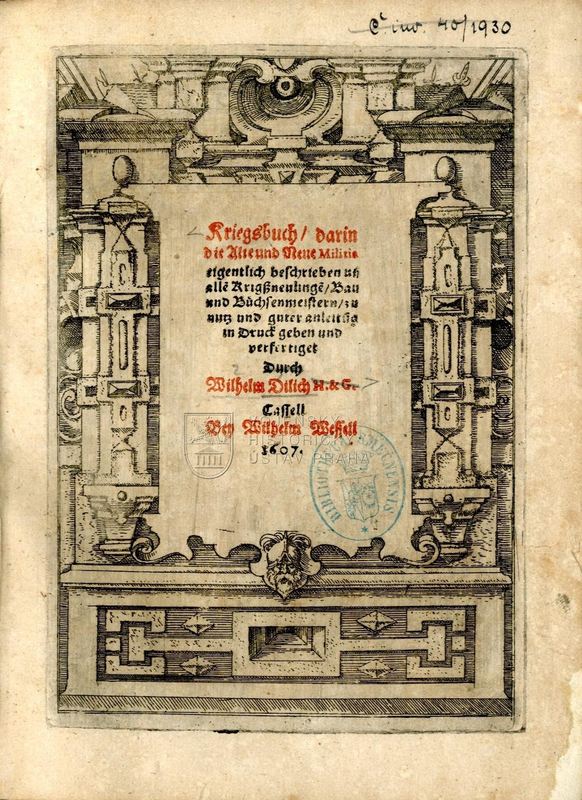 DILICH, Wilhelm. Kriegsbuch