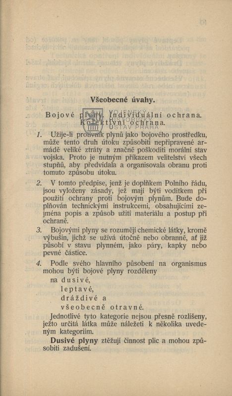 Úvodní kapitola s klasifikací bojových chemických látek.