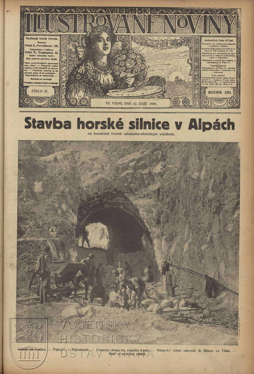 Vídeňské illustrované noviny ze září 1918.