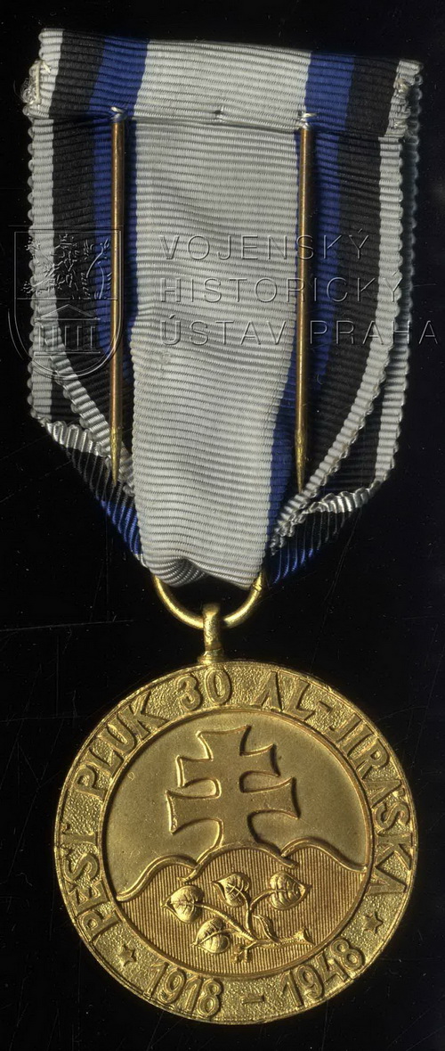 Pamětní medaile 30. pěšího pluku Aloise Jiráska