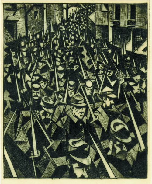 C. R. W. Nevinson: Úsvit, 1914; 1916.
FOTO: © the Trustees of the British Museum
