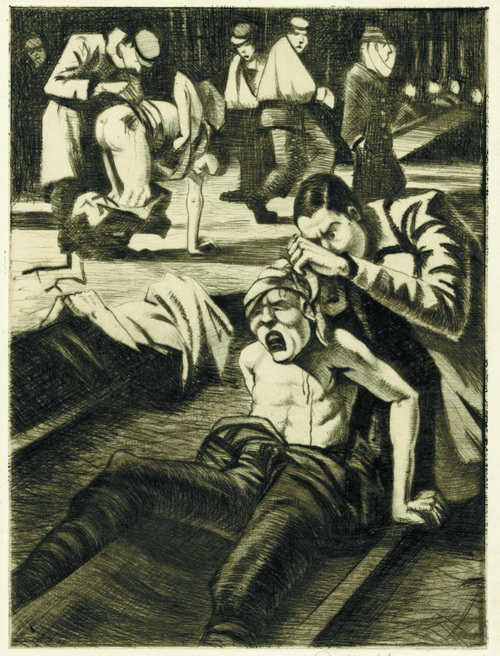 C. R. W. Nevinson: Doktor; 1916.
FOTO: © the Trustees of the British Museum

