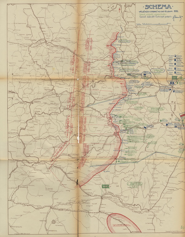 Situace na uralské frontě k 10. lednu 1919
(VHÚ)
